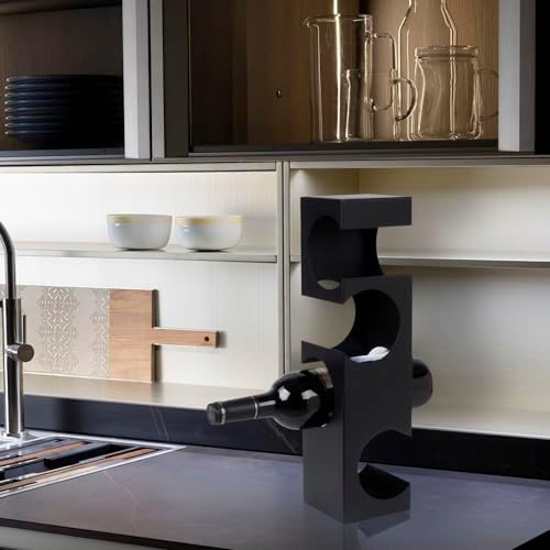 NETRCRHOM 4-Bottle Tabletop Wine Rack