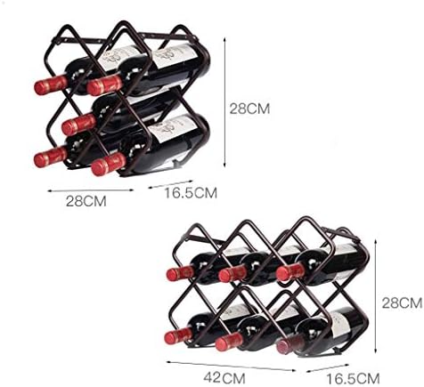 Umaxa 6 Bottle Wine Rack Stand Freestanding Space Saver