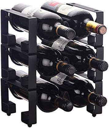3 Tier Wine Rack for 6 Bottles Stackable Design