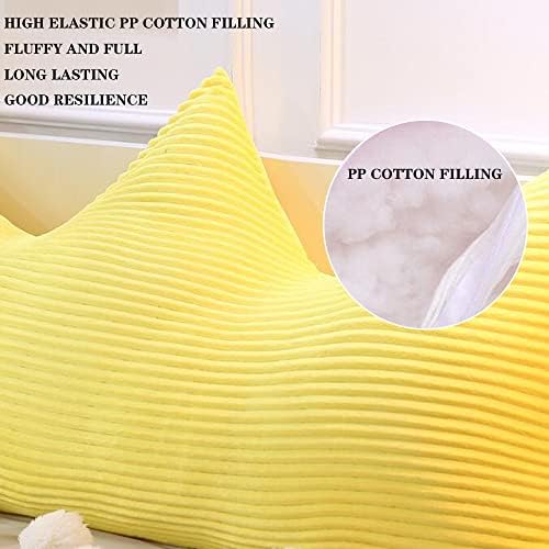 ZZYK Yellow Wedge Headboard Pillow 354 Large