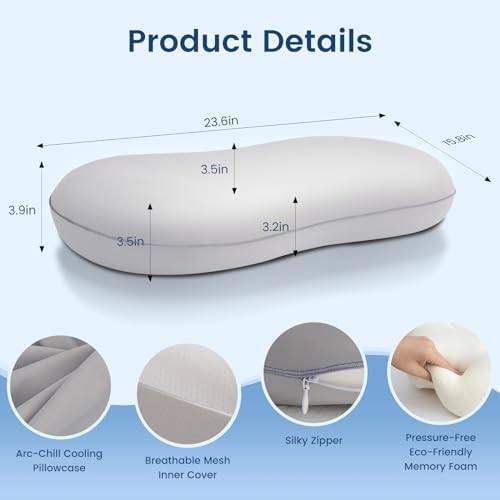 Elegear Cooling Pillow for Neck Pain Relief