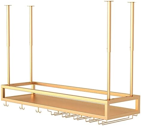 ALDEPO Wall-Mounted Wine Glass Rack with Upside Down Design