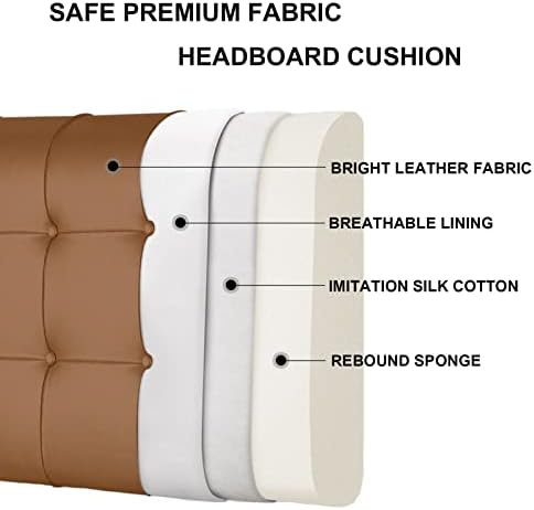 Leather Headboard Pillow King Size for Home Bedroom