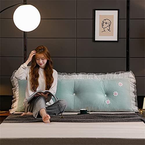 ZZYK Large Reading Pillow with Pearl Cotton Filling Green 59 Inch