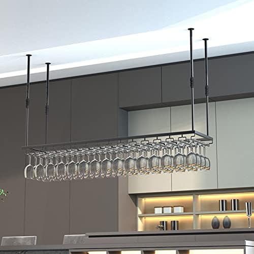 Suuim Adjustable Wine Glass Holder Black 60x35cm