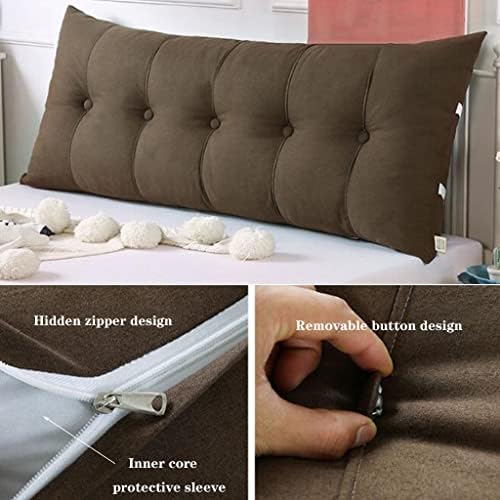 ZZYK Reading Pillow Fleece Headboard Cushion 80cm