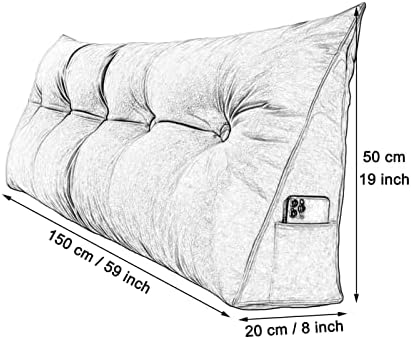 Karnado Bed Wedge Pillow for Queen and King Beds