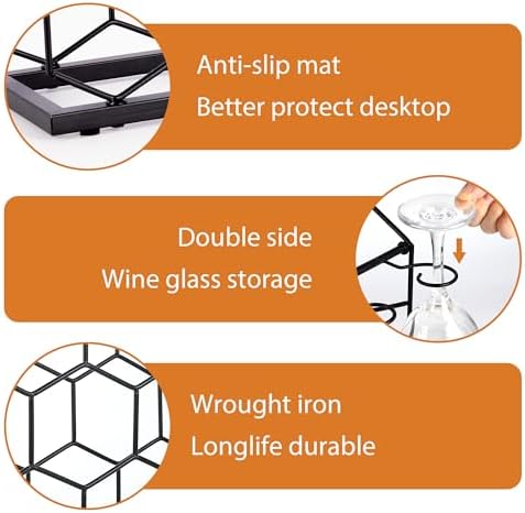 Vatakein 14 Bottle Tabletop Wine Rack