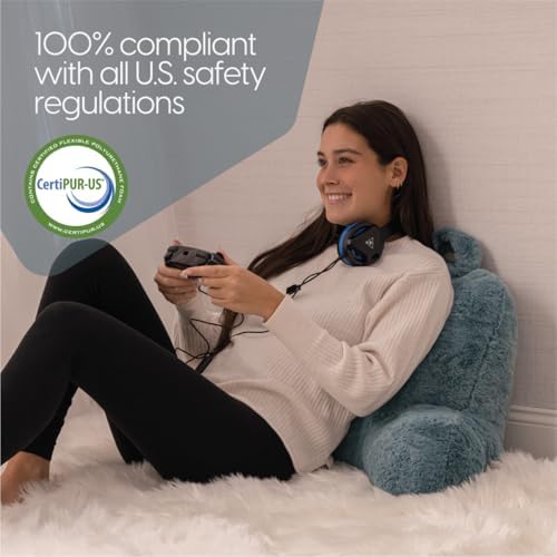 Milliard Reading Pillow with Faux Fur and Memory Foam
