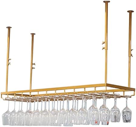 Suuim Ceiling Wine Glass Holder Adjustable Metal Racks