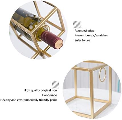 HASMI Modern Geometric Wine Rack for Home and Kitchen