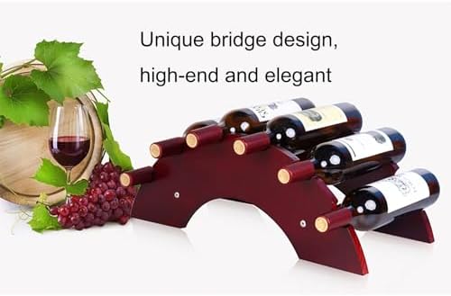 Comepa Solid Wood Arch Bridge Wine Rack - 4 Bottle Storage