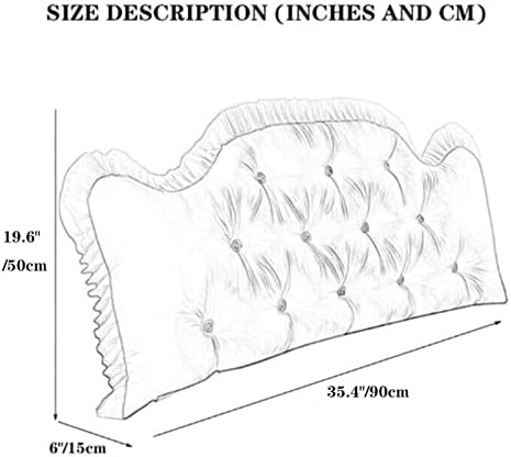 ZZYK Headboard Pillow Full King Queen Twin 354 Inch White