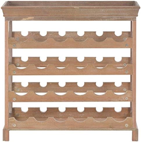 GOLINPEILO Wooden Wine Cabinet with 4 Shelves