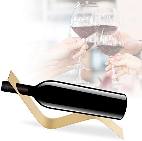 Wnvivi S-Shaped Wine Storage Rack Gold