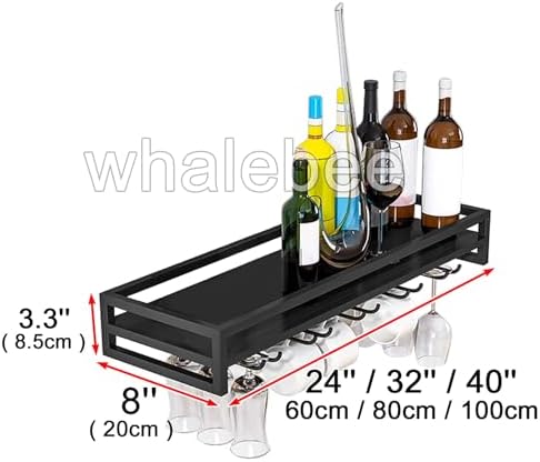 Whalebee Wall Mounted Wine Glass Rack 579 Rows