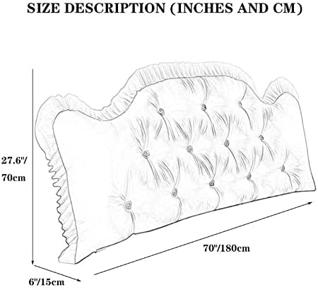 ZZYK Large Headboard Cushion for California King Bed