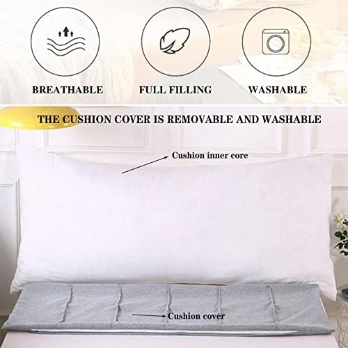 ZZYK Velvet Reading Pillow with Removable Cover