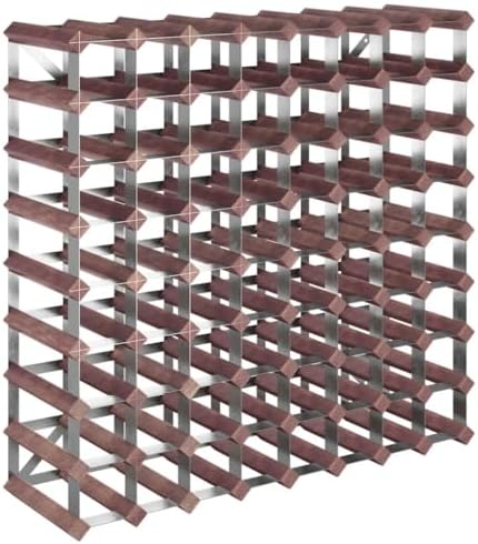 vidaXL Wine Rack - 72 Bottle Storage in Rustic Brown