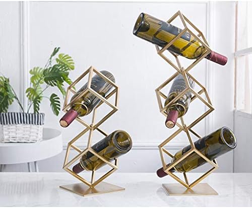 HASMI Modern Geometric Wine Rack for Home and Kitchen