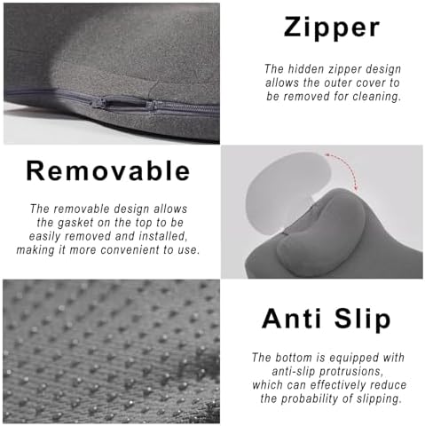 Multifunctional Prone Pillow with Washable Cover
