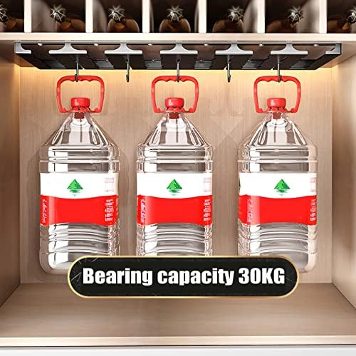 Stainless Steel Wine Glass Rack Holder 2 Slots Black Durable Adjustable