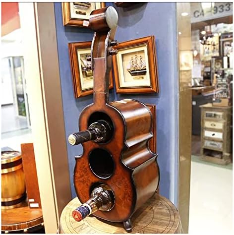 Etlegor Cello Shaped Wine Rack Brown 20x16x60cm