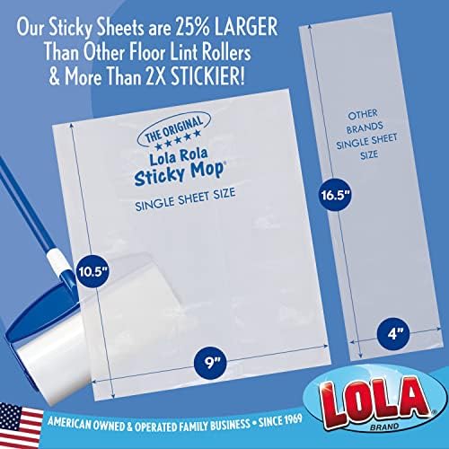 Lola Rola Sticky Mop Refills 6 Pack - 180 Sheets