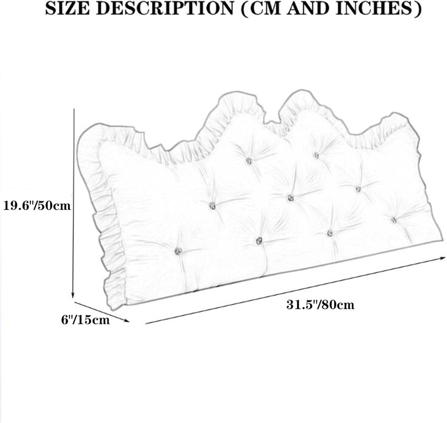 ZZYK Large Reading Wedge Pillow Purple 80cm