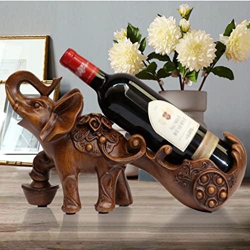Tabletop Wine Rack with Resin Holder for Home Bar Kitchen