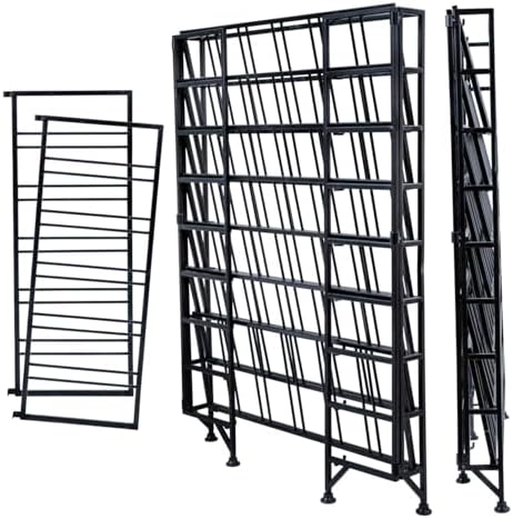 MyGift Black Metal Wine Rack with 9 Tiers - 54 Bottle Capacity