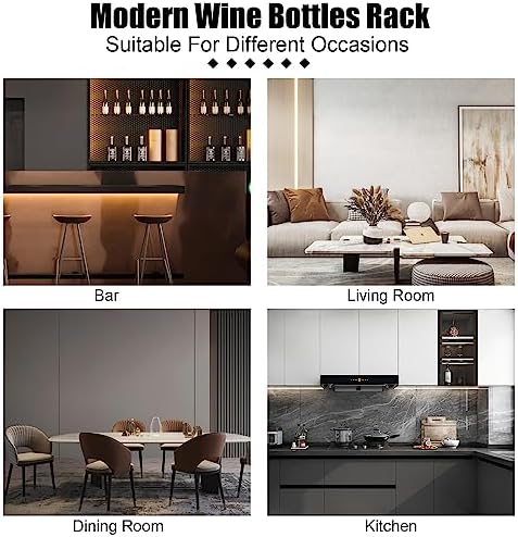 Modern Freestanding Wine Rack with 10 Grids