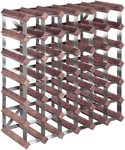 vidaXL Freestanding Wine Rack 42 Bottles