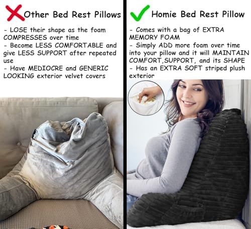 Homie Reading Pillow with Light and Wrist Support
