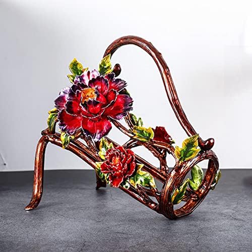 JUSHZ Tabletop Wine Rack with Hand Painted Enamel