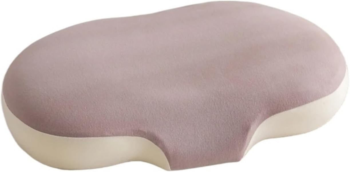 PTAWAA Nap Memory Cotton Slow Rebound Neck Pillowcase Grey Purple