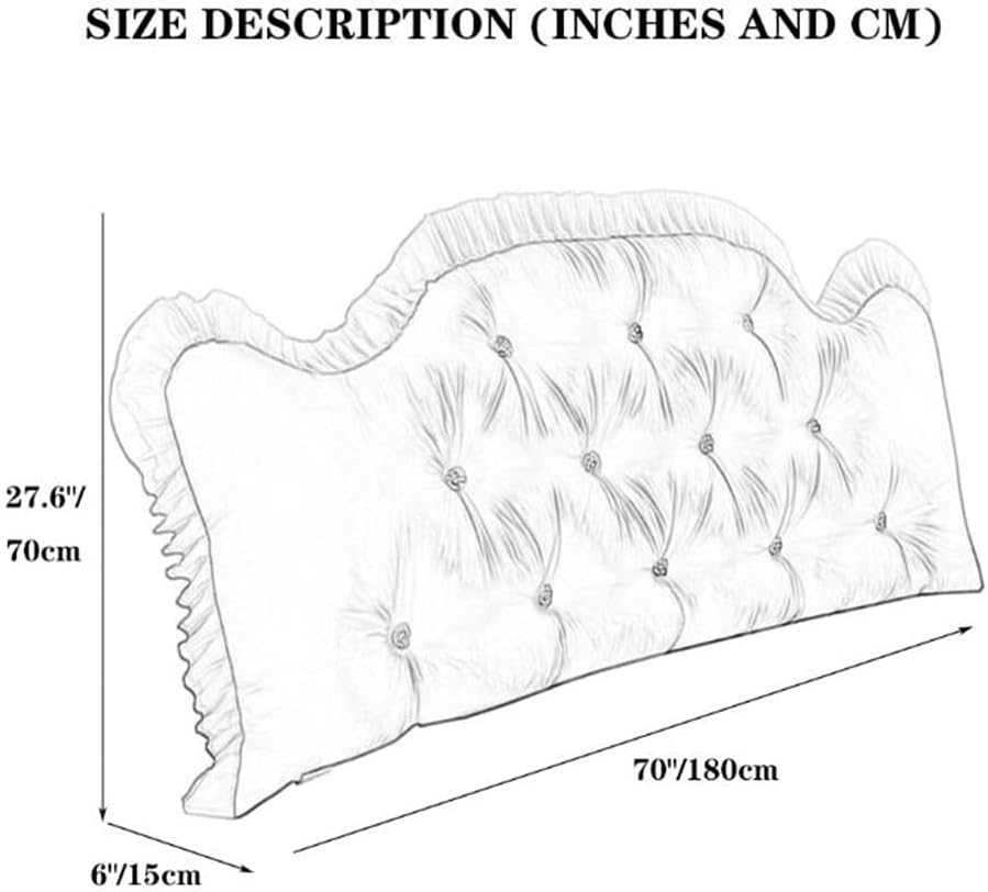 ZZYK Large Headboard Cushion for California King Bed