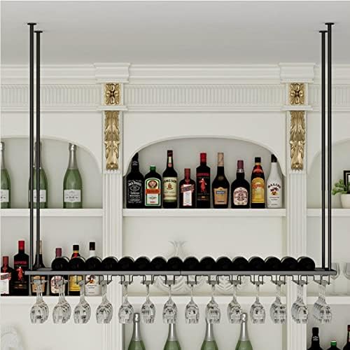 Adjustable Under Cabinet Wine Glass Holder with Stemware Storage Rack