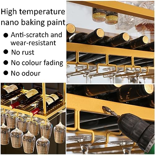 LIGUOYI Adjustable Ceiling Wine Glass Rack