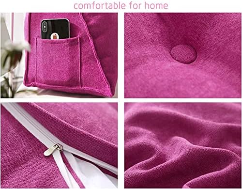 HOFFTI Backrest Cushion Triangular Pillow 150cm Fuchsia Headboard Pillow for Daybed Bed