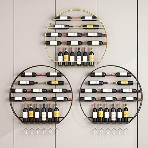 Suuim Wall Mounted Metal Wine Rack