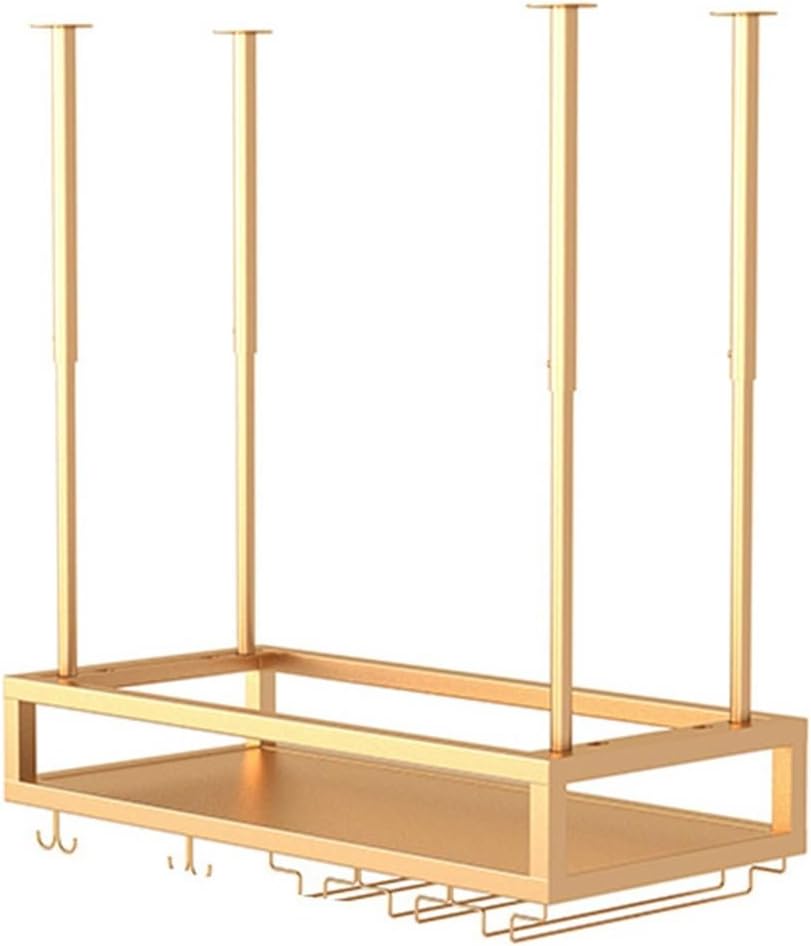 Industrial Style Metal 2 Tier Wall Mounted Wine Rack