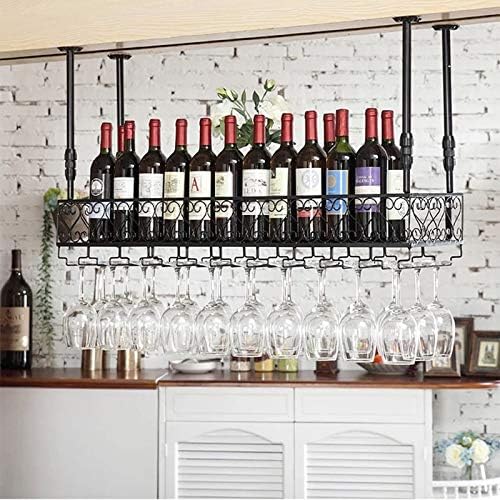 DASHADAO Adjustable Ceiling Wine Rack Holder