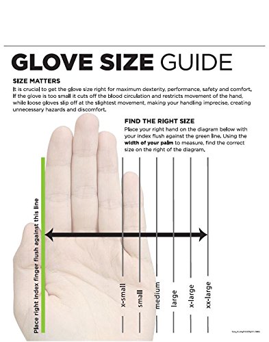 SHOWA Atlas 350 Nitrile Glove with Seamless Liner Large Pack of 12 Pairs