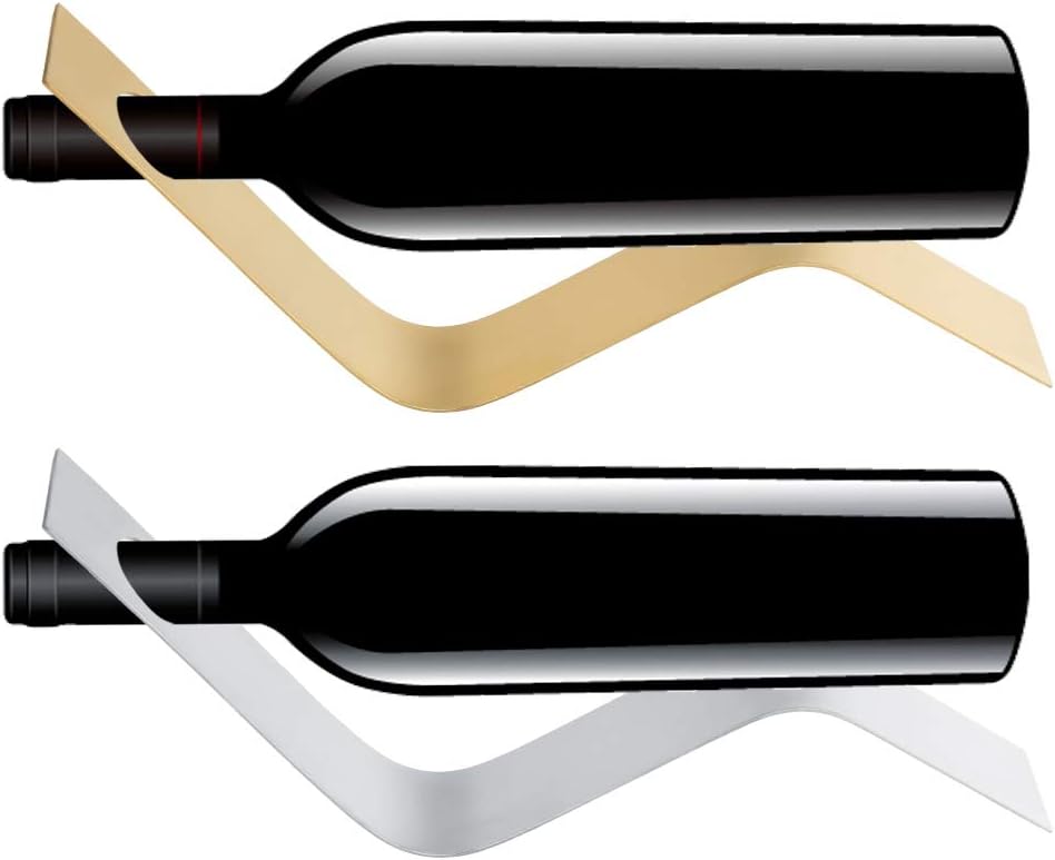 Wnvivi S-Shaped Wine Storage Rack Gold