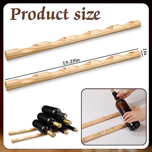 Barydat 4 Pcs Compact Wooden Wine Rack