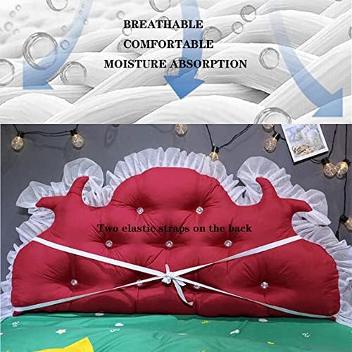 ZZYK Washed Cotton Reading Pillow for King Tatami Bed