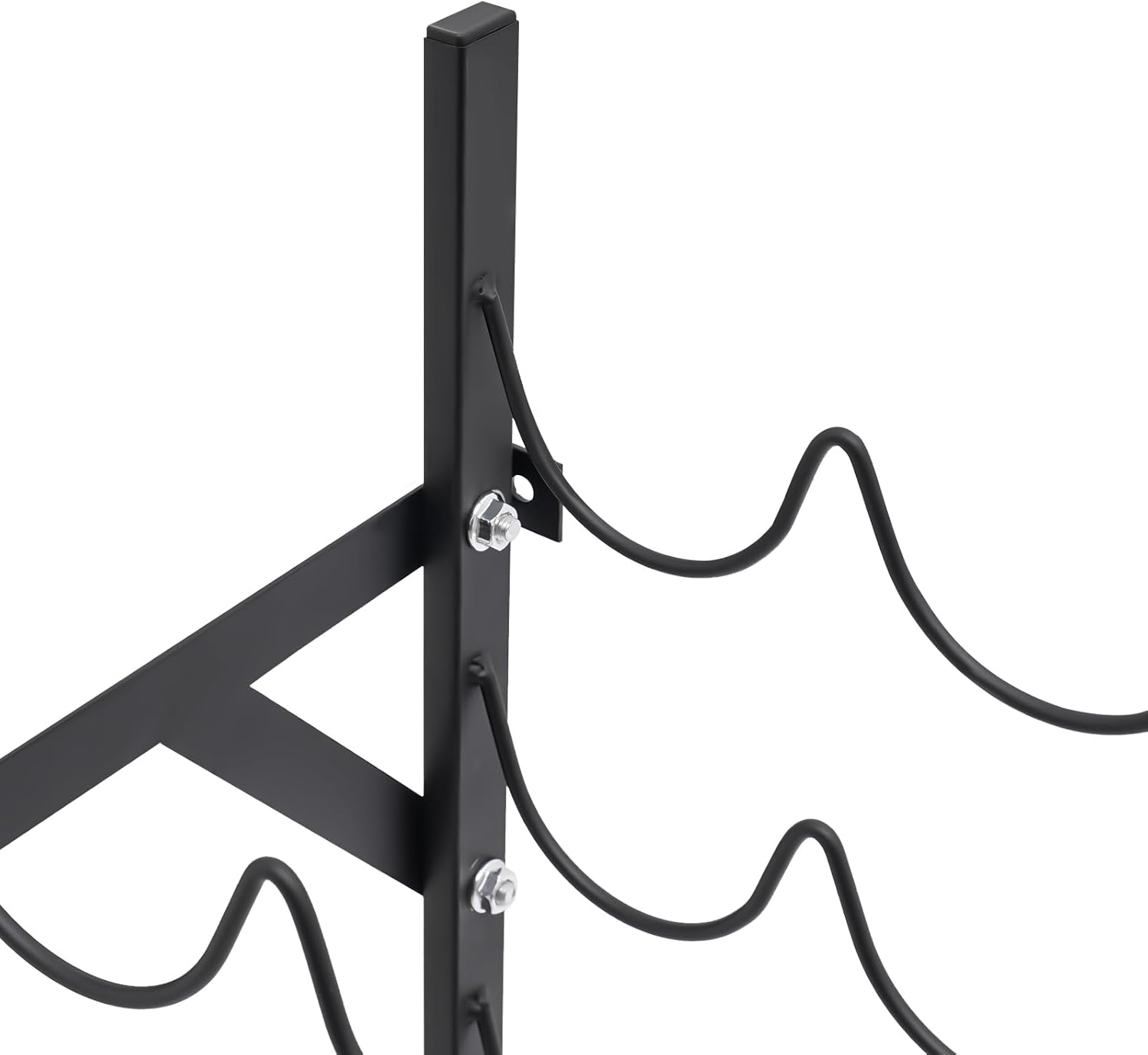 Xuthusman Freestanding Wine Rack 10-Tier Steel Black