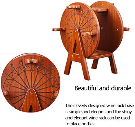 Ferris Wheel Wine Rack 6 Goblet Holder Home Decor