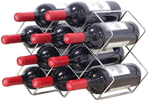 HHWKSJ 4-Tier Wine Rack for 10 Bottles